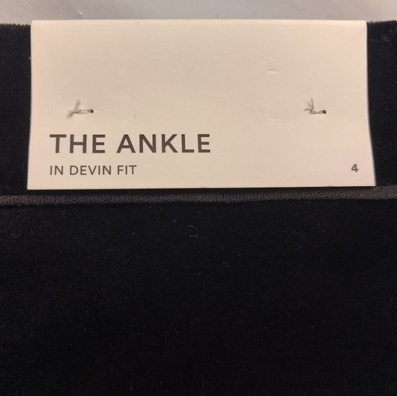 Ann Taylor Women's Black Velvet Devin Fit Dress Pants Cotton Polyester Size 4 - Picture 11 of 13